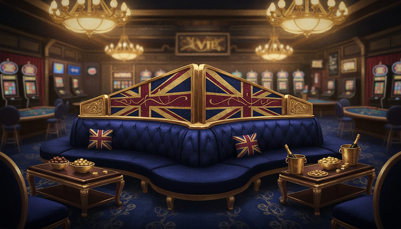 velvet VIP lounge booth with gold accents
